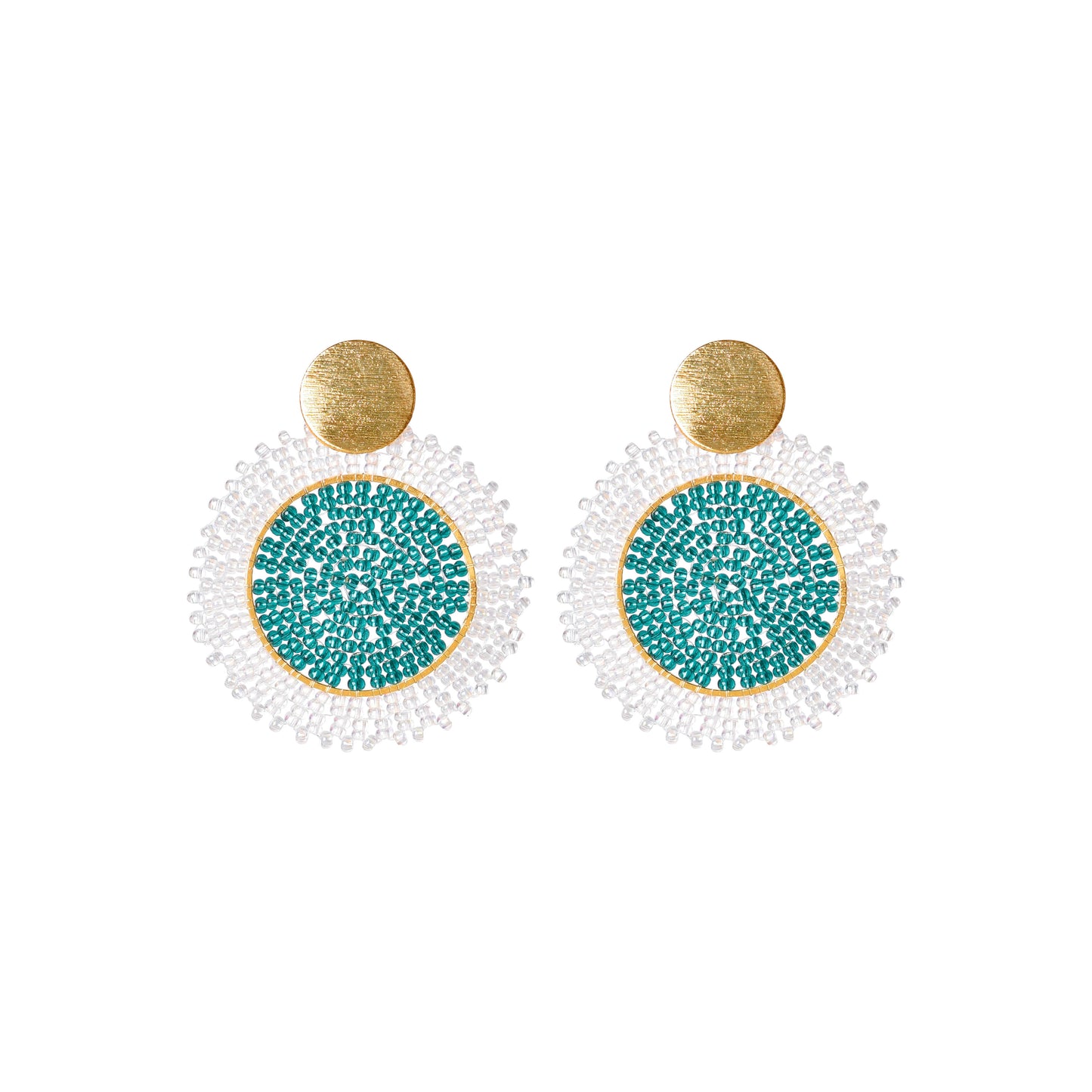 Aretes Opal Aguamarina