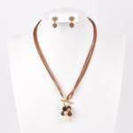 Cargar imagen en el visor de la galería, Collar Corbatero café Oscuro