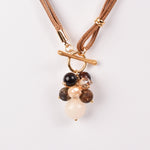 Cargar imagen en el visor de la galería, Collar Corbatero café Oscuro