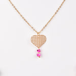 Cargar imagen en el visor de la galería, Collar Piedra Natural Pink Heart