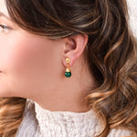 Cargar imagen en el visor de la galería, Aretes Agata Verde