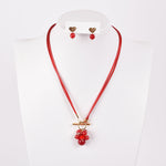 Cargar imagen en el visor de la galería, Collar Corbatero Rojo Corazon