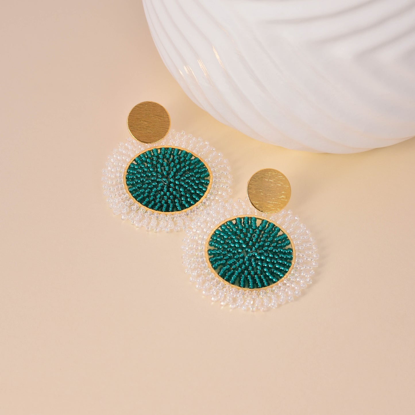 Aretes Opal Aguamarina