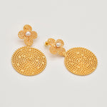 Cargar imagen en el visor de la galería, Arete doble espiral