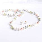 Cargar imagen en el visor de la galería, Collar Perla Mallorca Trío Pastel 6mm