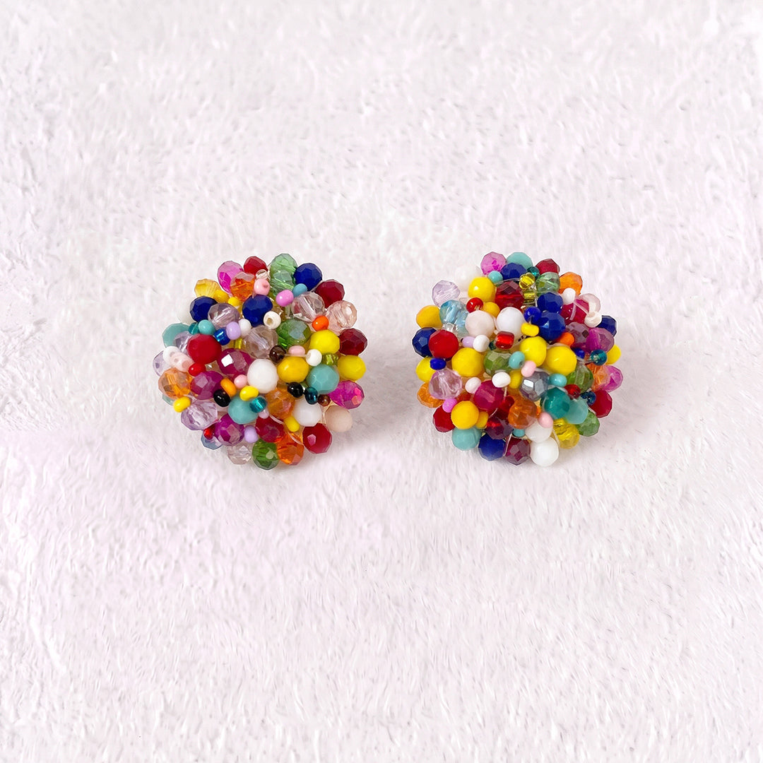 Aretes Topo Artesanal Tornasol Grande