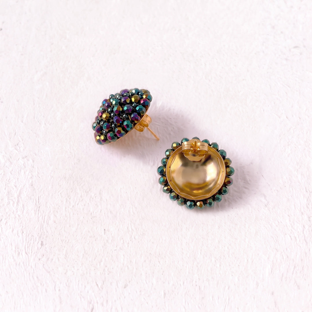 Aretes Topo Artesanal Tornasol Grande