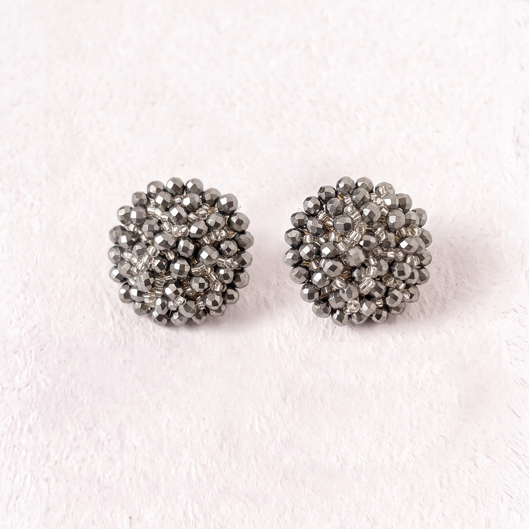 Aretes Topo Artesanal Dorado Grande