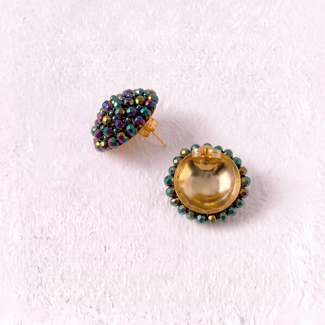 Aretes Topo Artesanal Tornasol Grande
