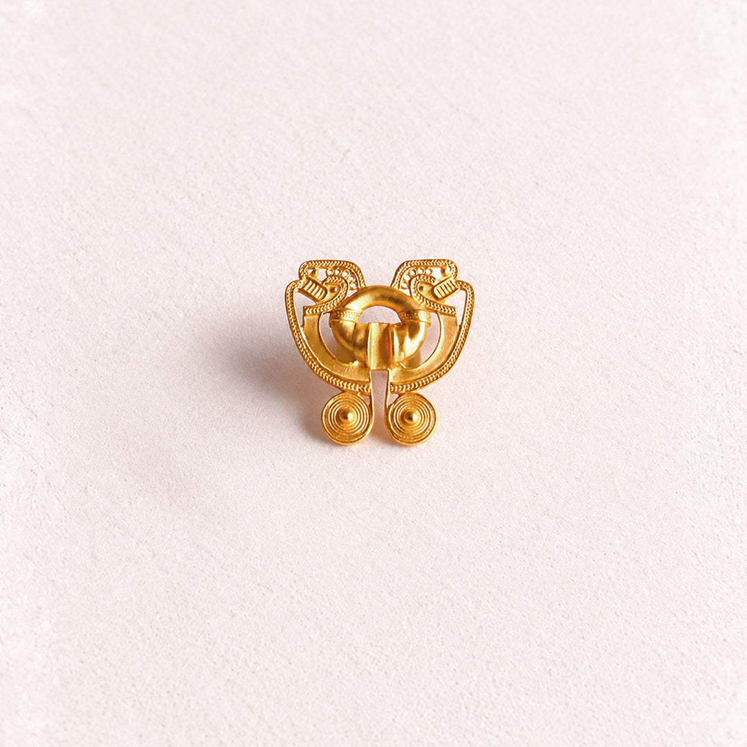 Anillo Mariposa Dos Cabezas