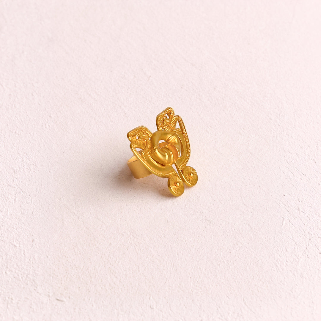 Anillo Mariposa Dos Cabezas
