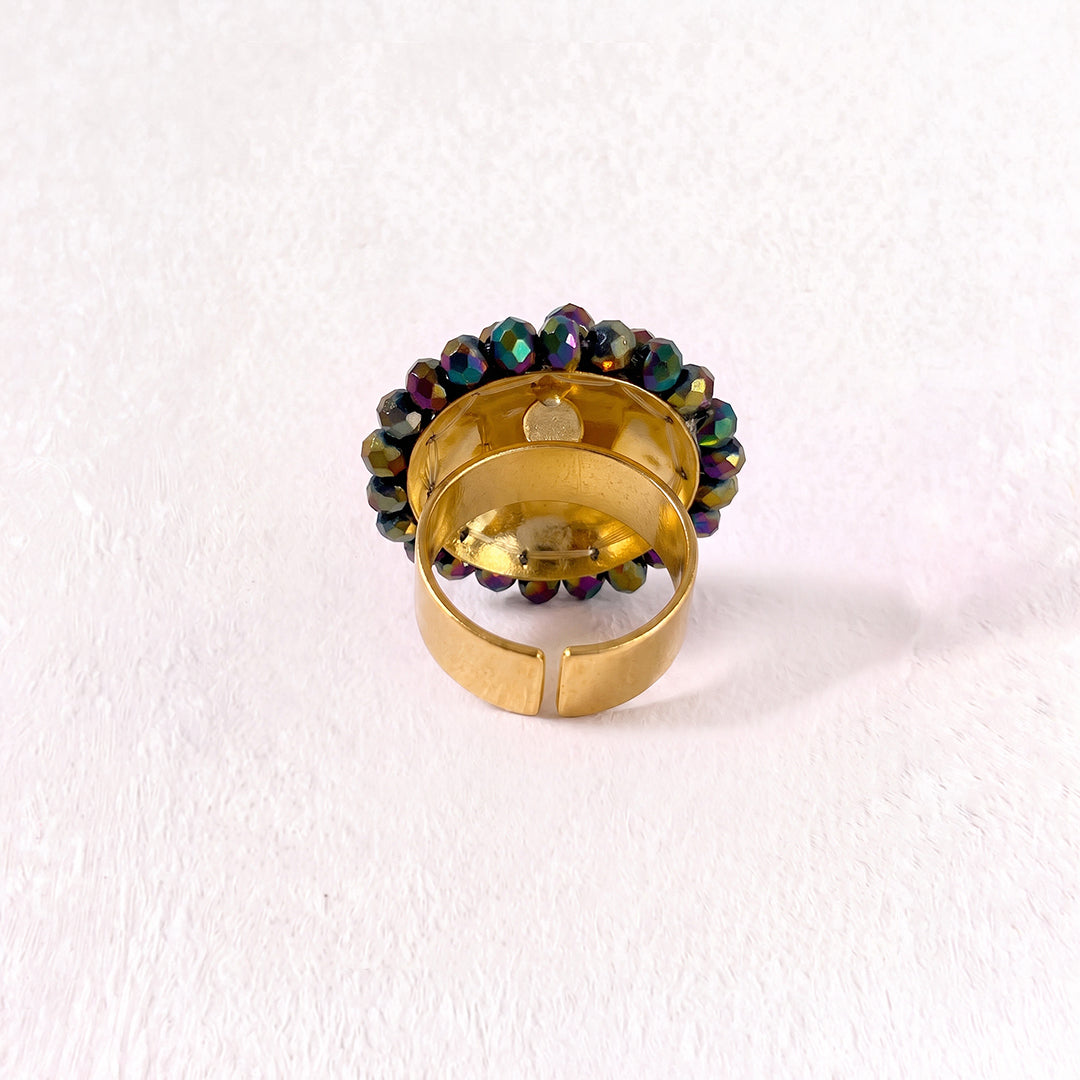 Anillo Artesanal Iridisciente
