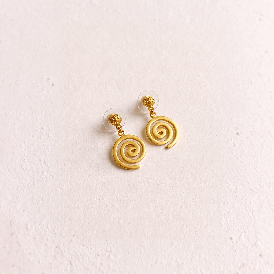 Aretes Topo Altos Espiral Quimbaya