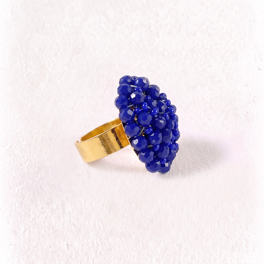Anillo Artesanal Azul Marino