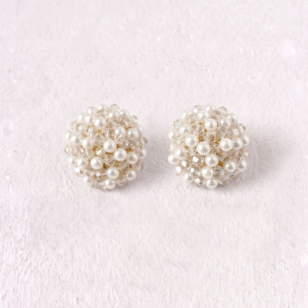 Aretes Topo Artesanal Azul Grande