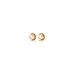 Cargar imagen en el visor de la galería, Aretes Perla Oval de Mallorca Gold
