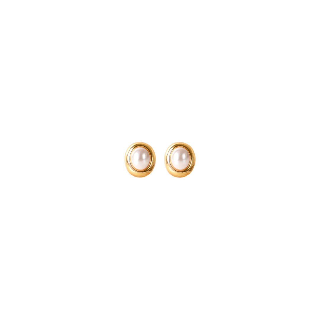 Aretes Perla Oval de Mallorca Gold