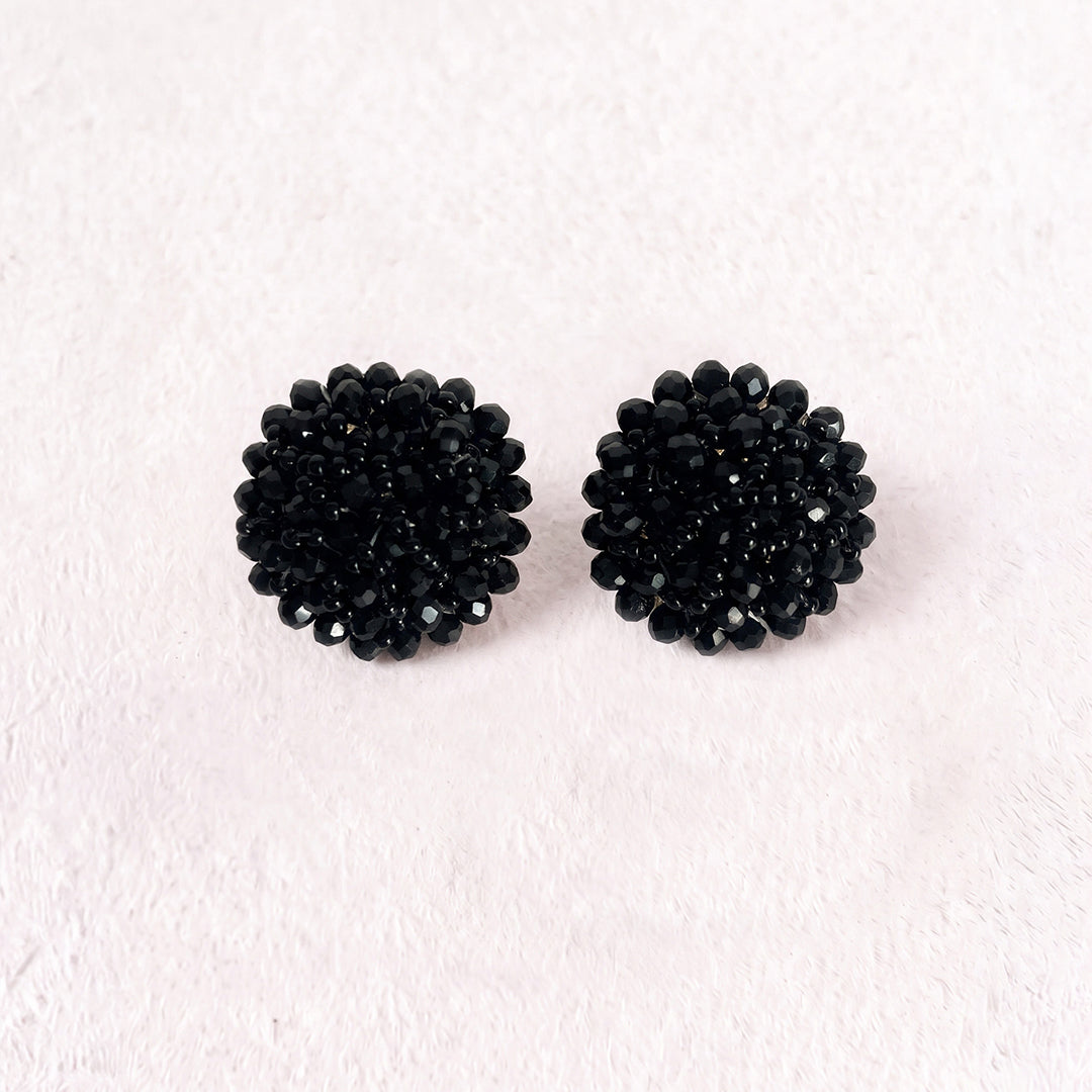 Aretes Topo Artesanal Agua Marina Grande