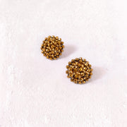 Aretes Topo Artesanal Dorado Pequeño