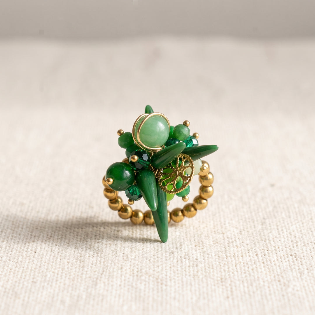 Anillo Cocora Verde