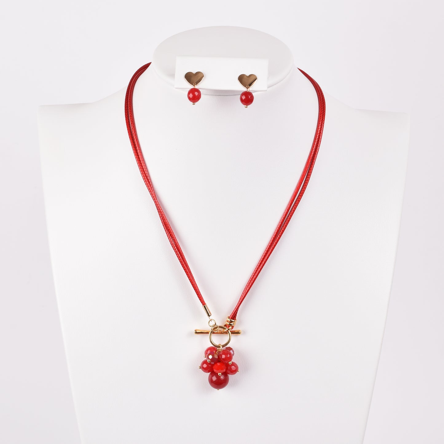 Collar Corbatero Rojo Corazon