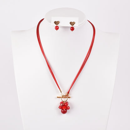 Collar Corbatero Rojo Corazon